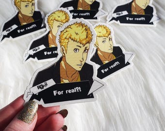 Persona 5 P5 Ryuji Sakamoto Skull For Real Sticker