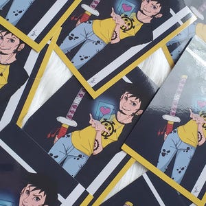 Trafalgar D Water Law Herz Pirat Anime Kunstdruck Postkarte