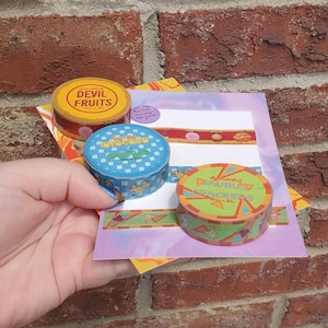 Washi Tape One Piece Devil Fruit Genshin Impact Natlan Saurians Final Fantasy Chocobo Cactuar