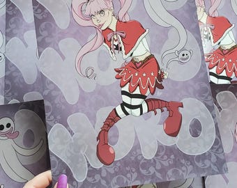 Ghost Princess Mini-print - Etsy