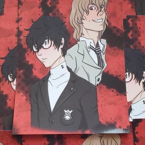 Persona 5 P5 Joker Crow Goro Akechi Ren Amamiya Akira Kurusu Anime Video Game JRPG Art Print