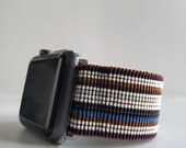 Retro Striped Watch Band for Apple watch iWatch Band 38-40mm 42-44mm multi colored Elastic Band Activewear BOHO Hippie Athleisure Unisex