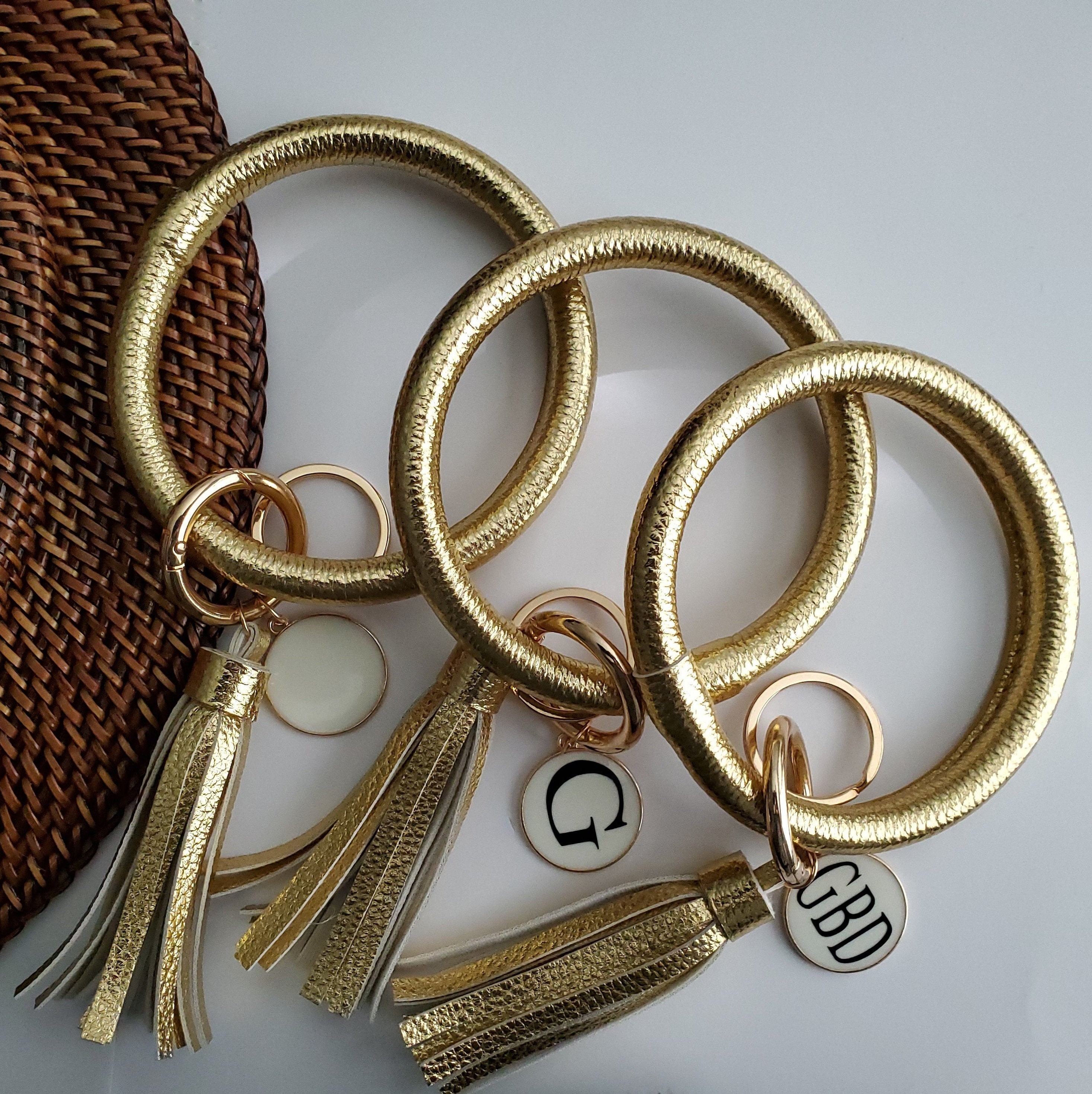 Reusable Fashion Key Ring Bracelet Wristlet Bracelet Keychain Etsy UK