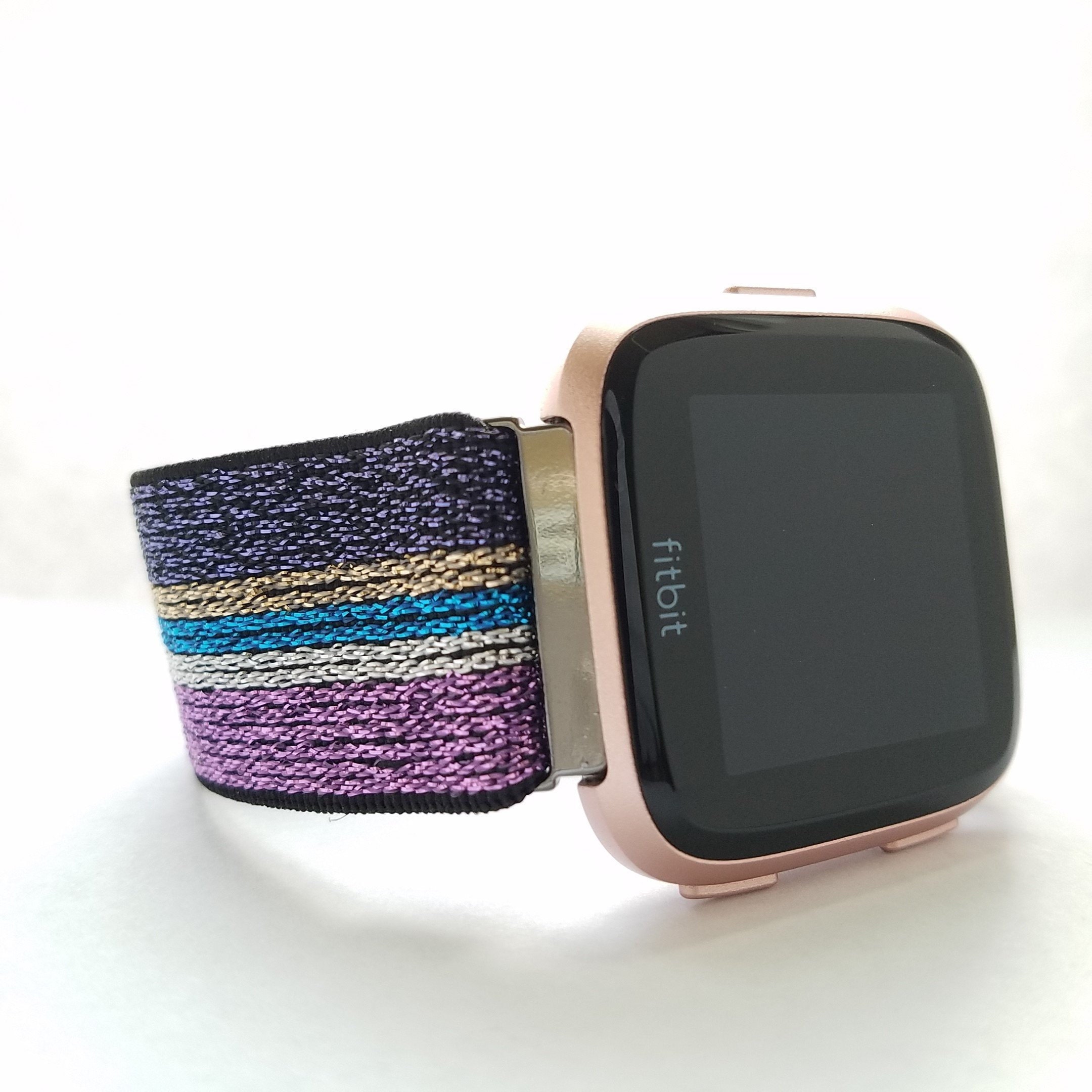 rainbow fitbit versa band