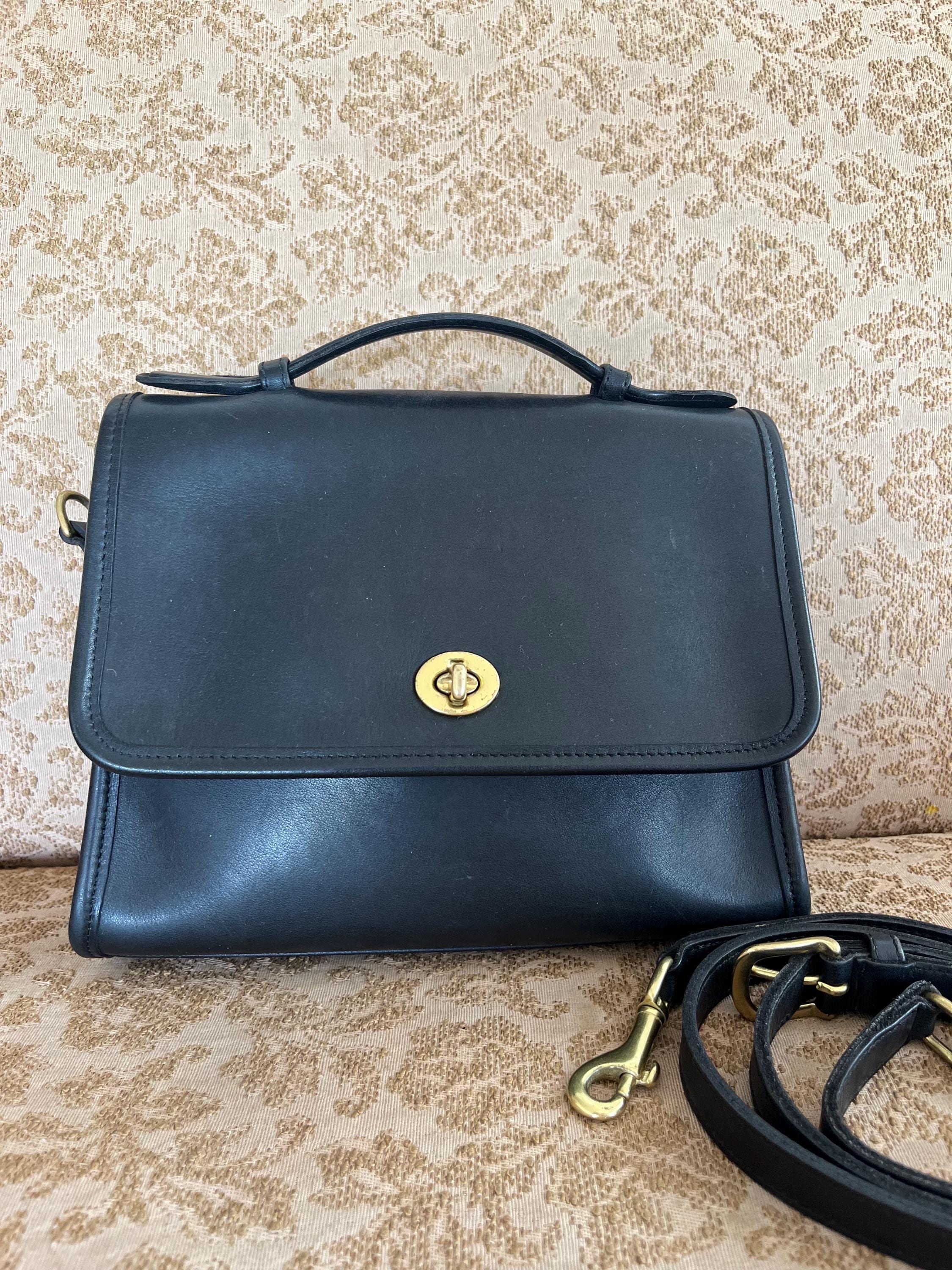 Coach Black Court Bag 9870 - Etsy