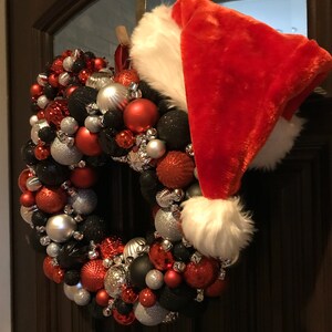 Mickey Christmas Wreath Mickey Mouse Disney Holiday Wreath | Etsy