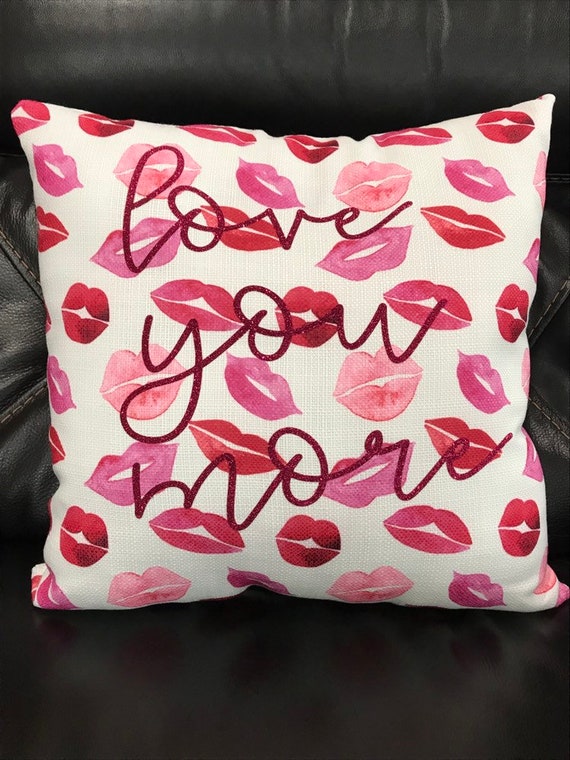 Love You More Pillow Girls Room Decor Kids Decor Etsy