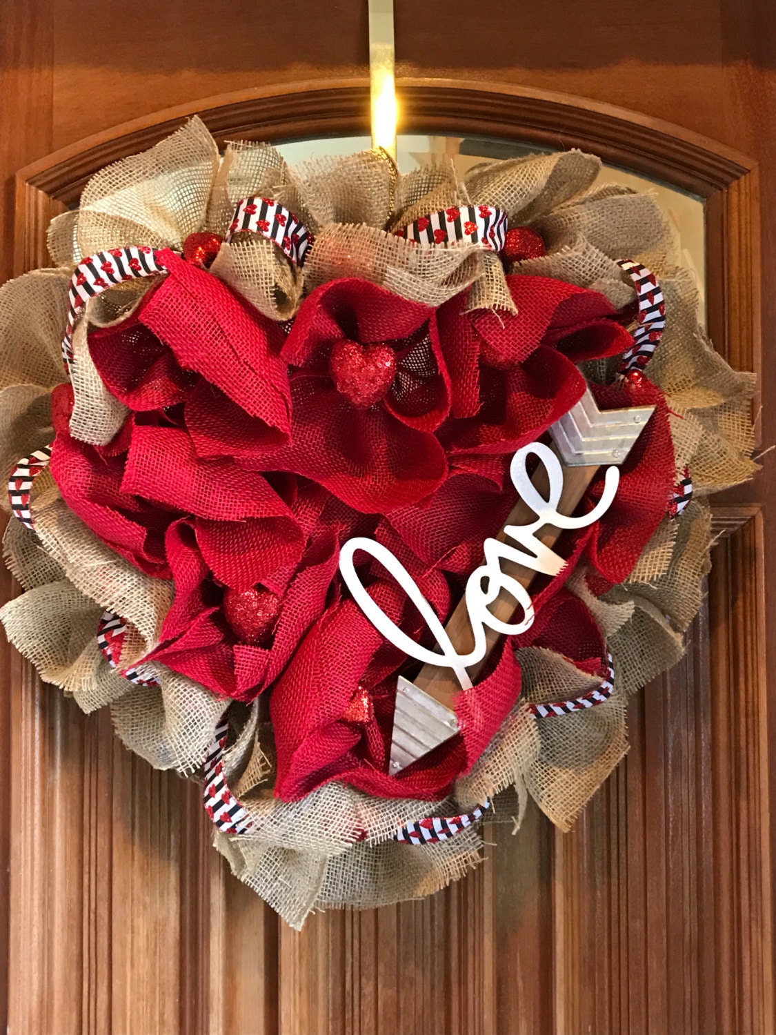 Valentines Day Wreath Shabby Chic Heart Wreath Boho Heart Elegant Farmhouse  Cottage Wreath, Front Door Wreath, Flowers, Burlap Roses, Pearls