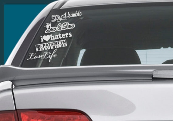 Low Slow X5 Slammed Stance Sticker Jdm Funny Lowered Car Etsy