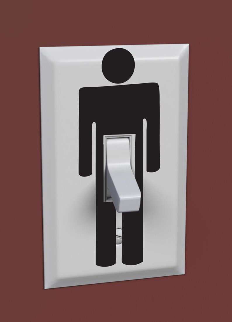Penis light switch sticker Funny Decal lightswitch lol gag Etsy