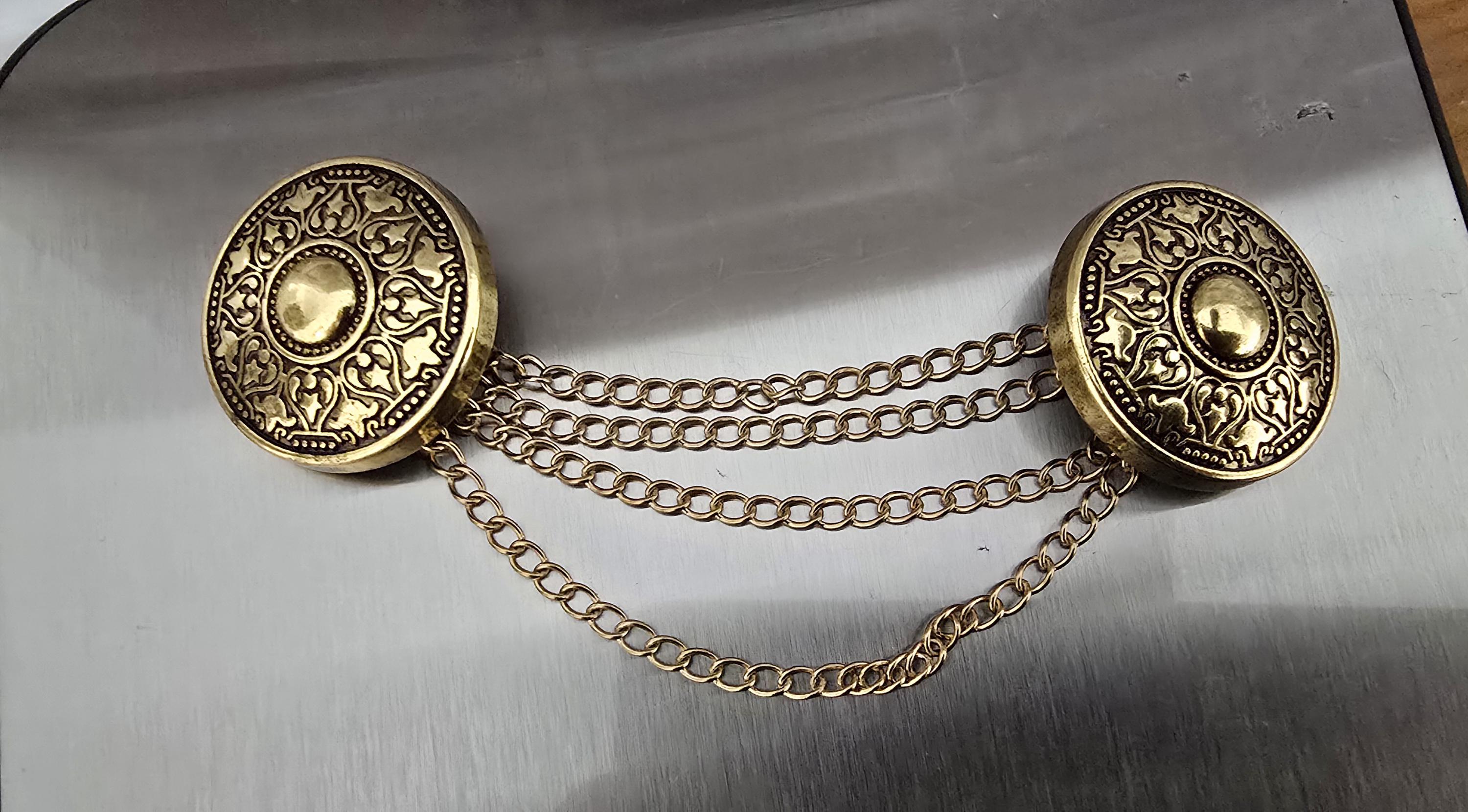 Gold Cloak Clasp - Etsy Gold Cloak Clasp - Etsy