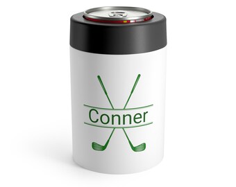 Custom Mens Can Cooler, Party Gift Men, Personalized Groomsmen Gift, Man Can Cooler, Chistmas Can Holder,Metal Can Cooler For Wedding