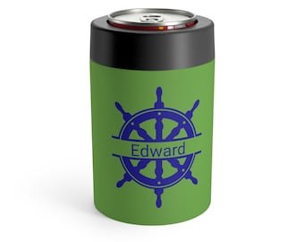 Custom Mens Can Cooler, Party Gift Men, Personalized Groomsmen Gift, Man Can Cooler, Chistmas Can Holder,Metal Can Cooler For Wedding