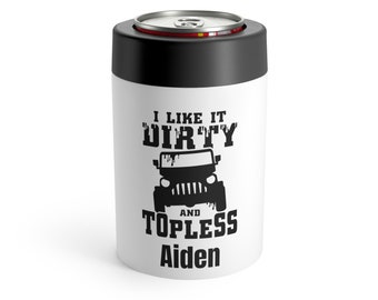 Custom Mens Can Cooler, Party Gift Men, Personalized Groomsmen Gift, Man Can Cooler, Chistmas Can Holder,Metal Can Cooler For Wedding