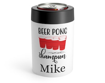 Custom Mens Can Cooler, Party Gift Men, Personalized Groomsmen Gift, Man Can Cooler, Chistmas Can Holder,Metal Can Cooler For Wedding
