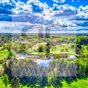 rural area from above