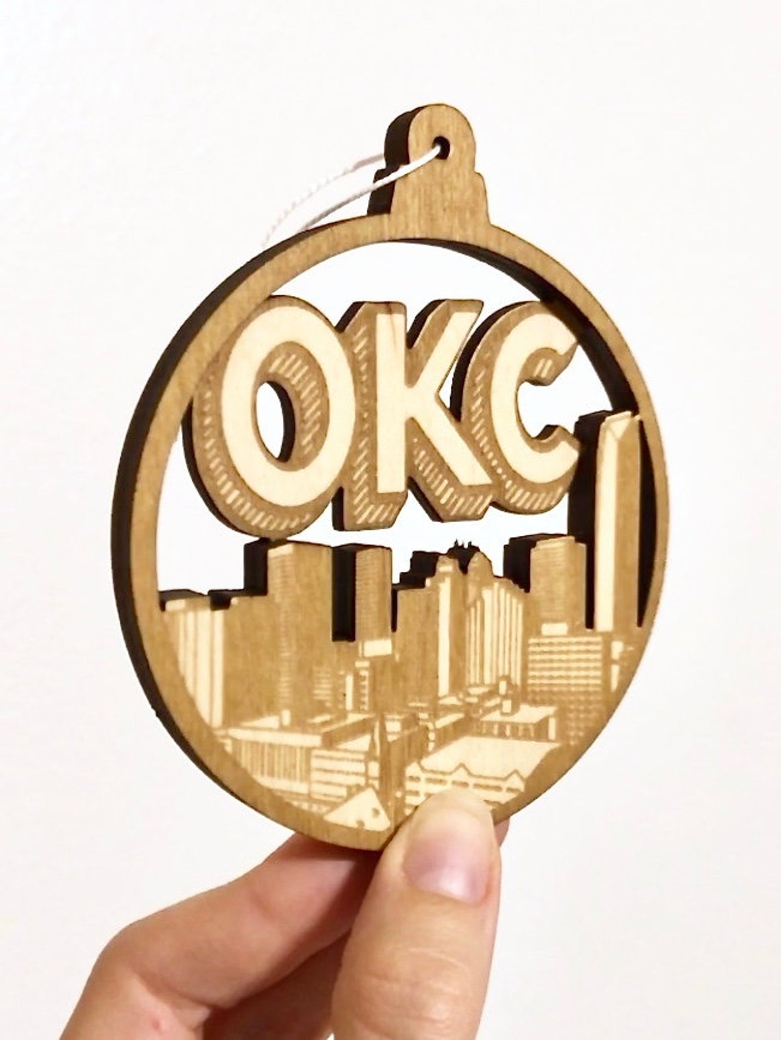 Oklahoma City Souvenir or Ornament OKC Skyline Keep Etsy