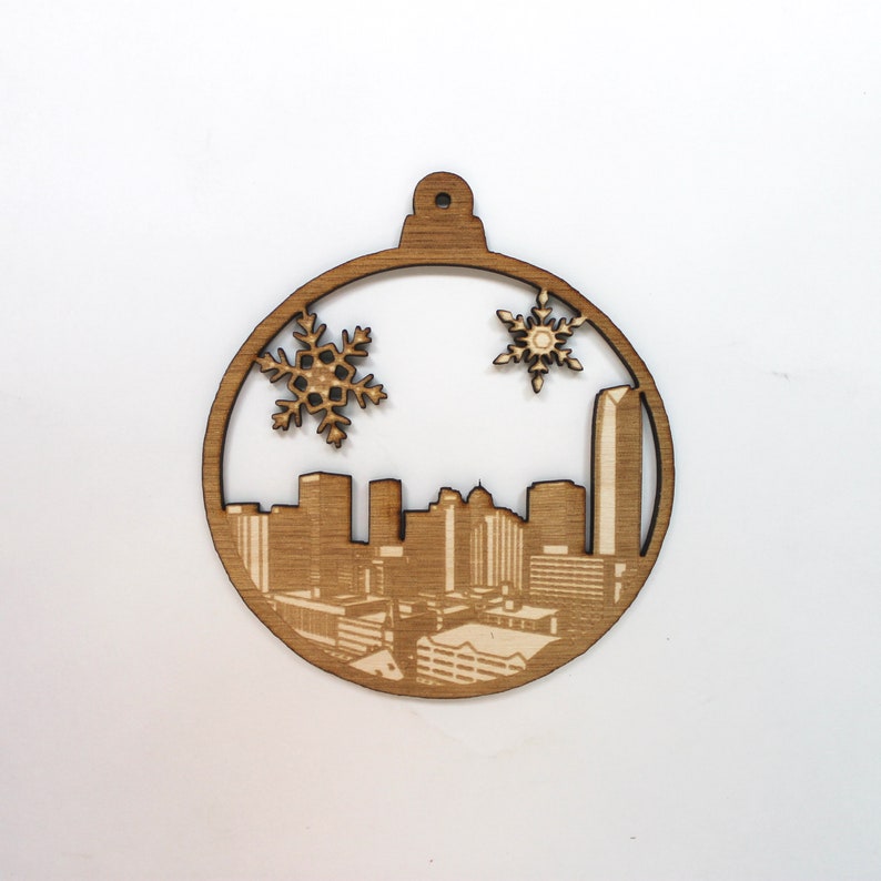 Oklahoma City Christmas Ornament OKC Skyline Souvenir Etsy