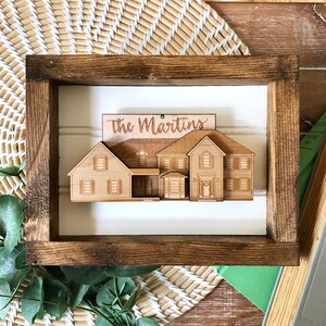 Custom Home Ornament or Magnet, Unique Christmas Gift, House Warming Gift, Home illustration, Personalized Gift for Mom, Our First Home image 3