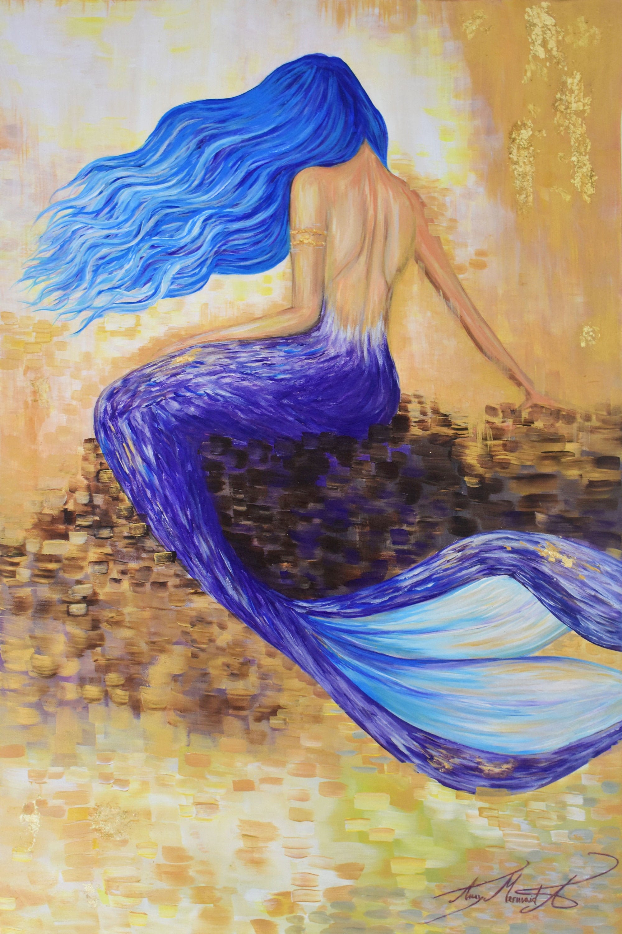 Mermaid Hair Abstract Art