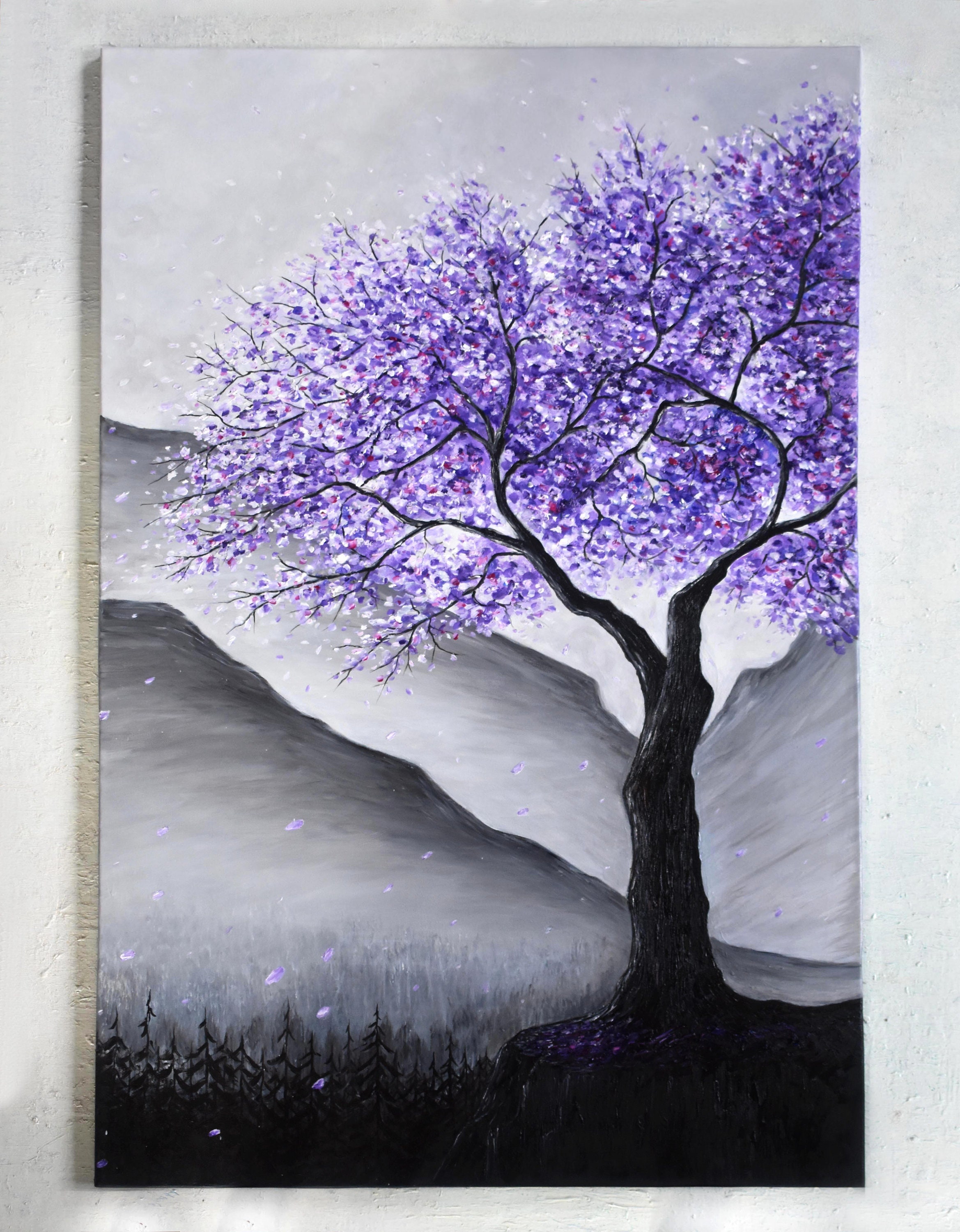 Purple Tree Paintings Purple Tree Paintings