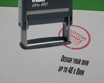 Personalised Trodat Printy 4917 Self Inking Stamp - Up to 48 x 8mm - Customised Business, Name, Address, Company Logo