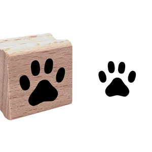 Inca Stamps Paw Print Rubber Stamp
