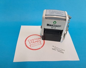 Keyring Self Inking Stamp, Suitable for NHS Workers.