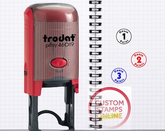 House Point Rubber Stamp. School Teacher classroom aid , Personalised with any number, Merit, Reward homework encouragement marker stamp
