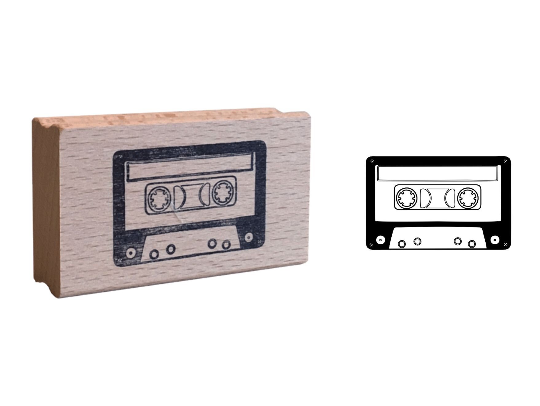 Cassette Tape Rubber Stamp Retro Gift Etsy UK