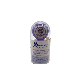 STOCK CLEARANCE - Xclamations  11921 Spelling Achievement, Purple Teacher Stamp