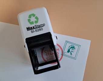 Face Class Stamp, Customised Face Stamp in Postage Stamp style.