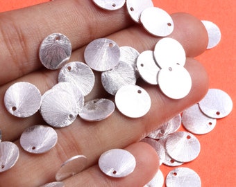 6mm Silver Plated Copper Disc Beads: 200 Jewelry Making Spacers