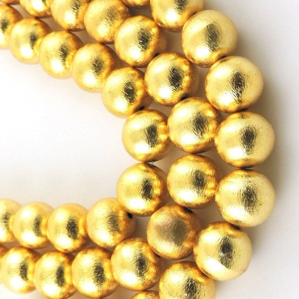 Brushed Gold Jewelry Etsy