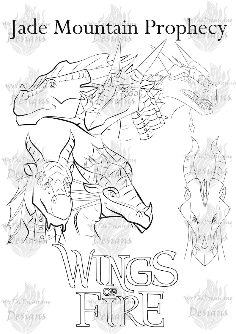 Wings of Fire JADE MOUNTAIN PROPHECY Printable Coloring ...