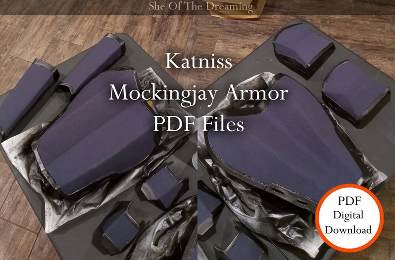 The Hunger Games Katniss Mockingjay Armor PDF EVA Foam Pattern image 1