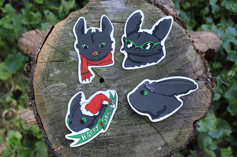 Viking Dragon Riders Seasonal Toothless Stickers