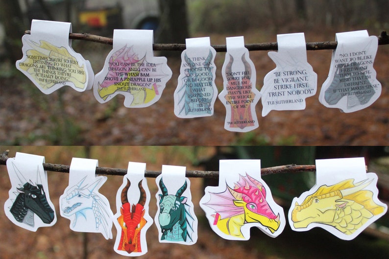 Wings of Fire THE JADE MOUNTAIN Bookmark Stickers Etsy