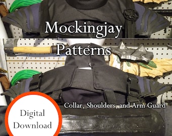 The Hunger Games Katniss Mockingjay Collar, Arm Guard, and Shoulder PDF Patterns
