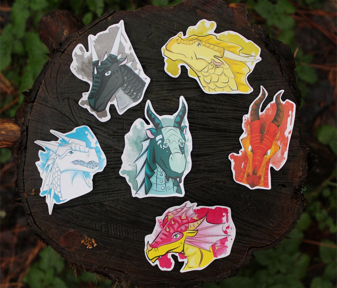 Wings Of Fire THE JADE MOUNTAIN Magnetic Bookmark Stickers Etsy