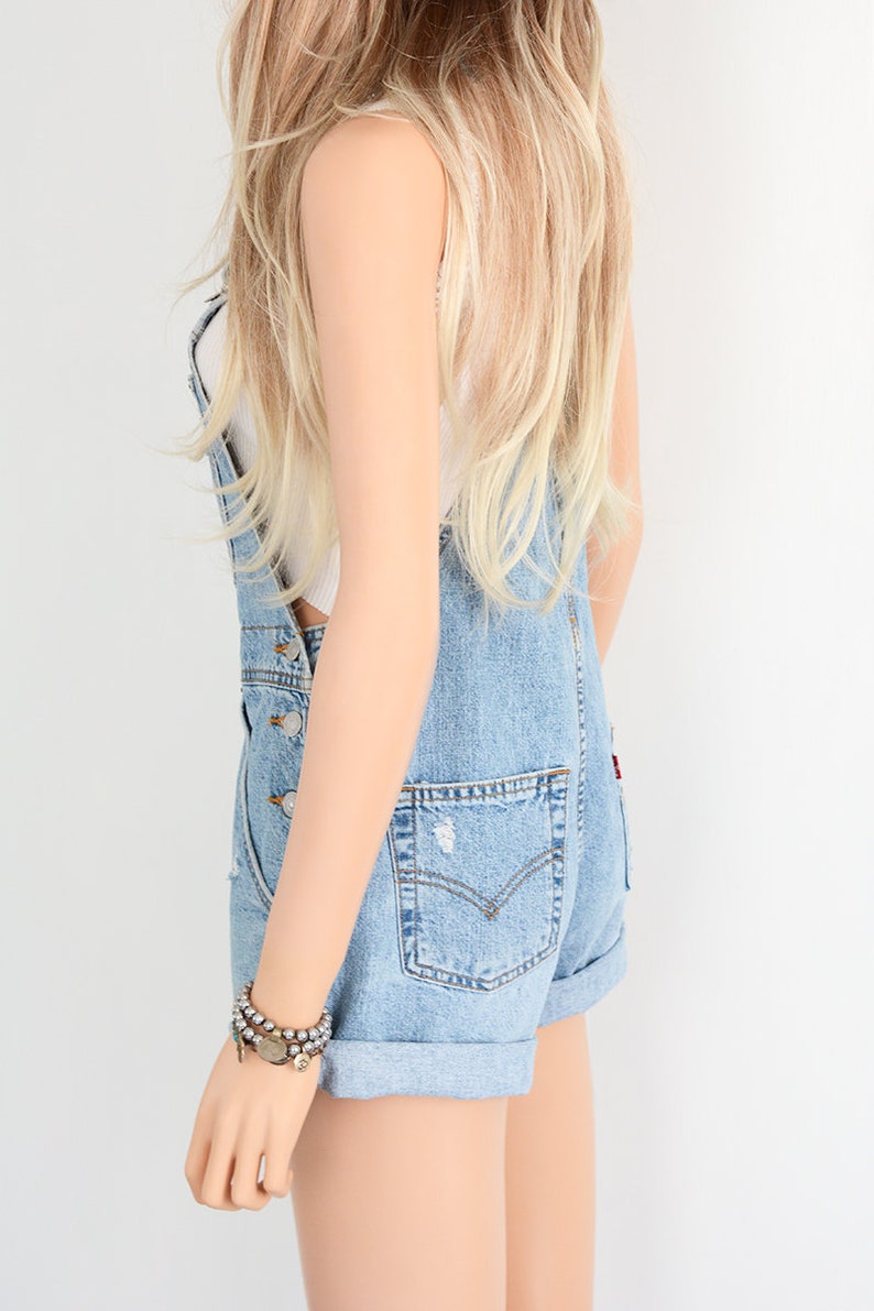 womens overall shorts levis