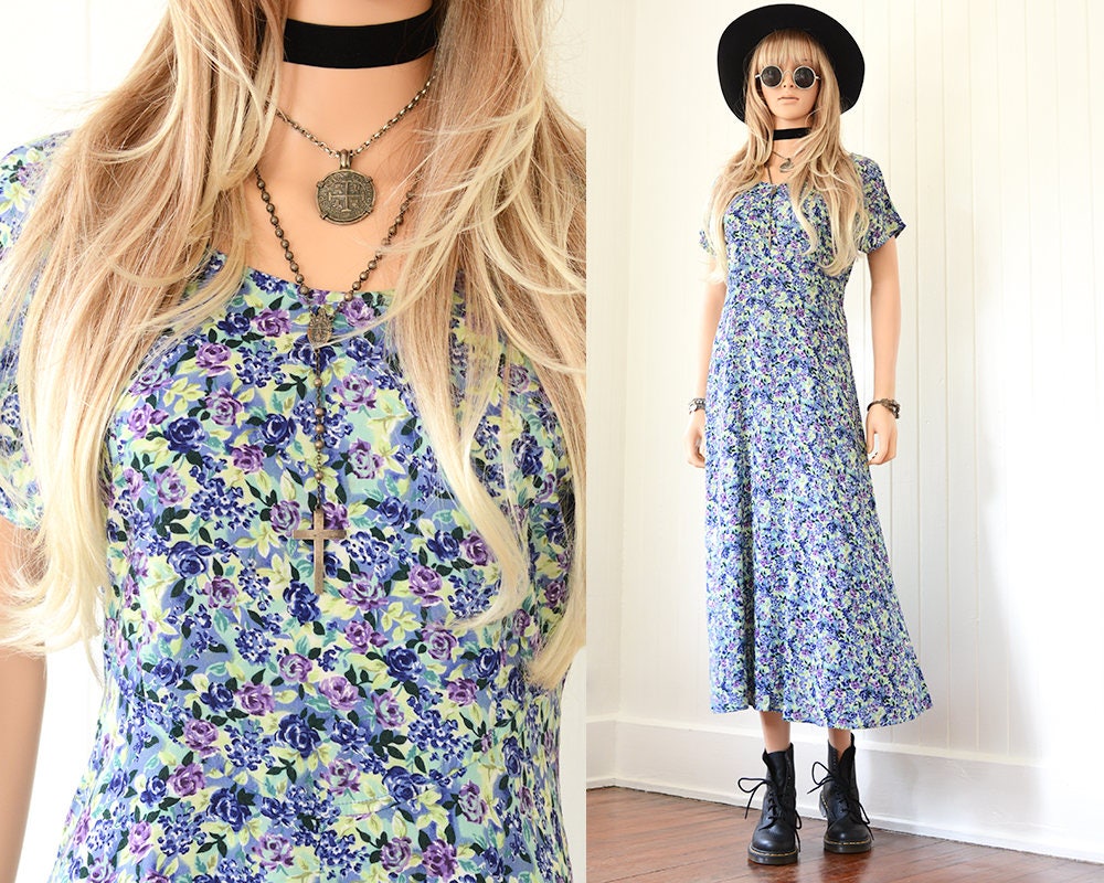 90s floral dress