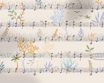 You Are My Sunshine Music Sheet Print – Watercolor Florals (Digital Download)