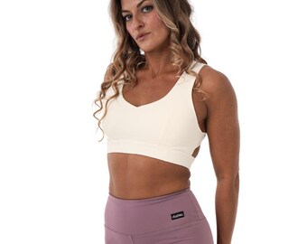 Sportbeha voor dames - VIBE VANILLA