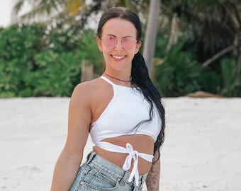 Sportbeha met verstelbaar bandje - Hot Yoga, paaldansen, sportkleding