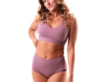Sport-bh voor dames - VIBE BLUEBERRY