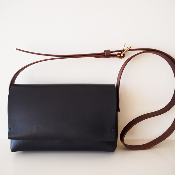 Leather Flap Bag Etsy