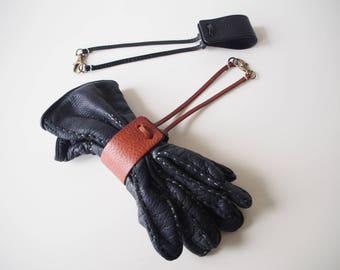 Leather Glove Holder, Leather Hat Holder