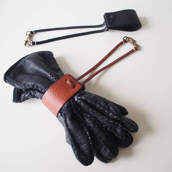 Leather Glove Holder, Leather Hat Holder