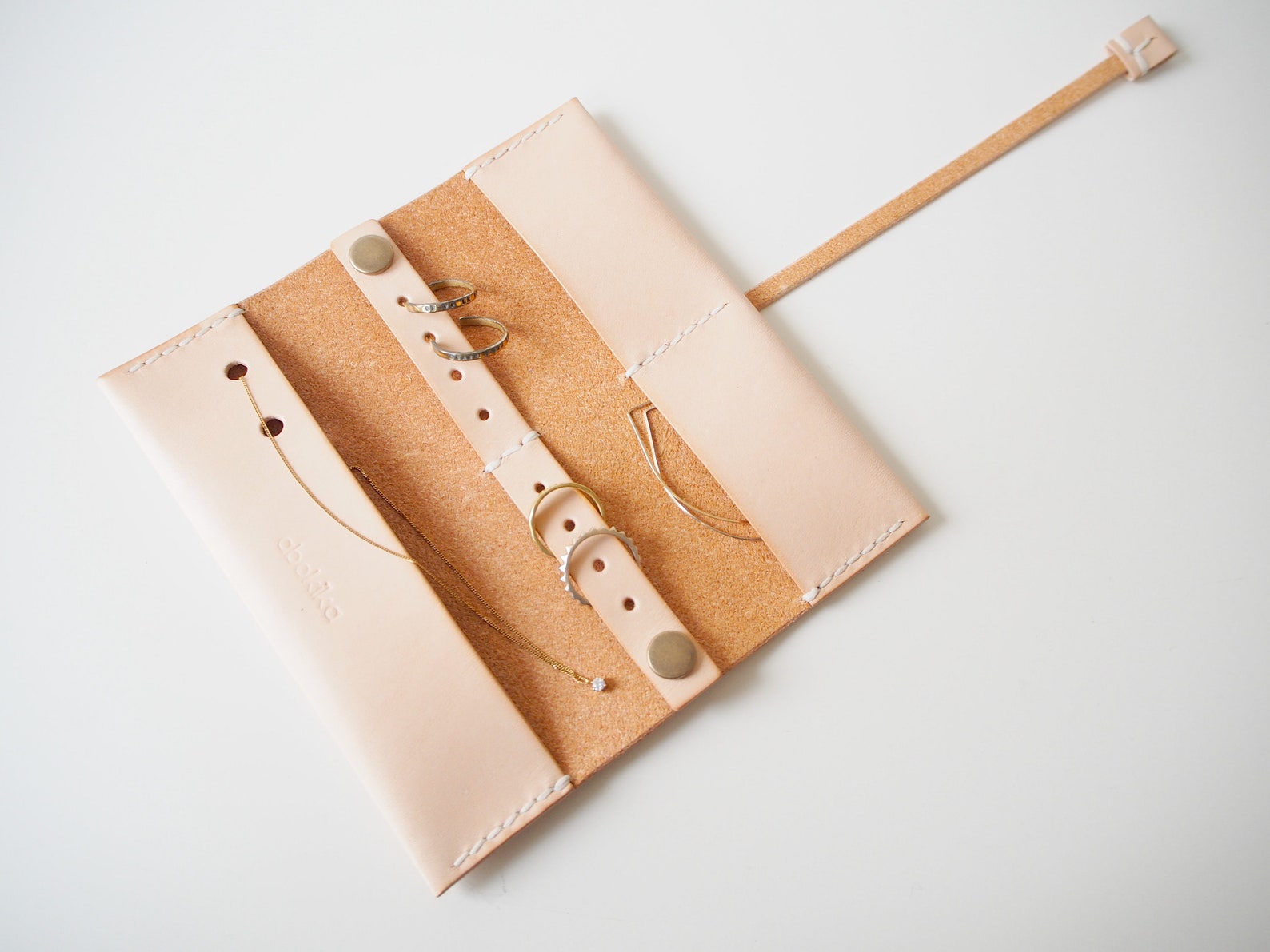 Leather Travel Jewellery Roll Leather Travel Jewellery Case Etsy